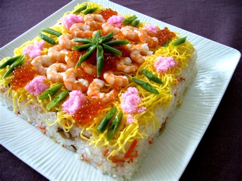 chirashizushi cake
